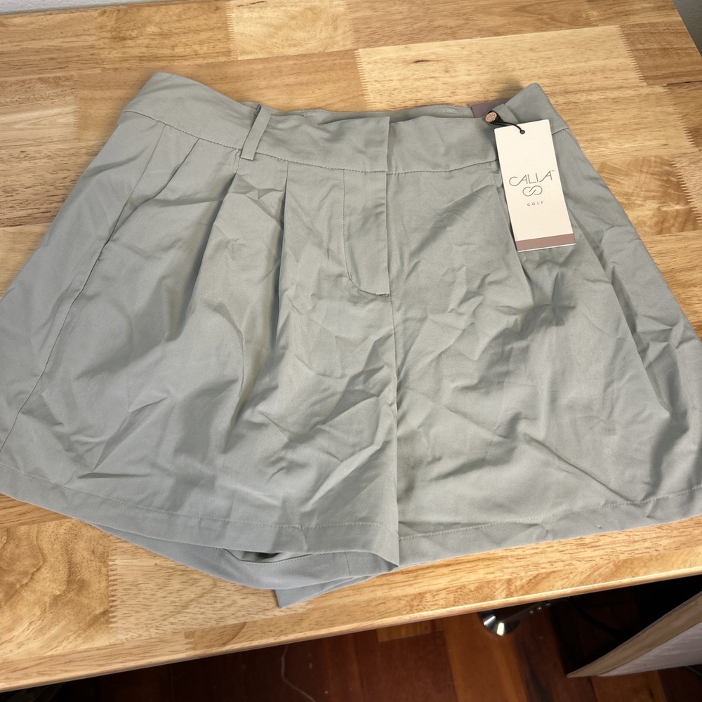 CALIA Womens Golf Shorts Size 2 Gray Bog UPF 50+ Traditional Short WCG14003 NEW